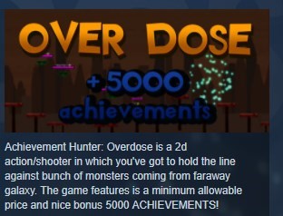 Купить Achievement Hunter: Overdose STEAM KEY GLOBAL