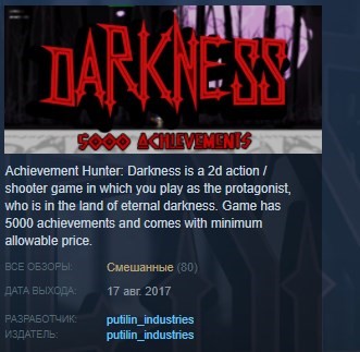 Купить Achievement Hunter: Darkness STEAM KEY REGION FREE