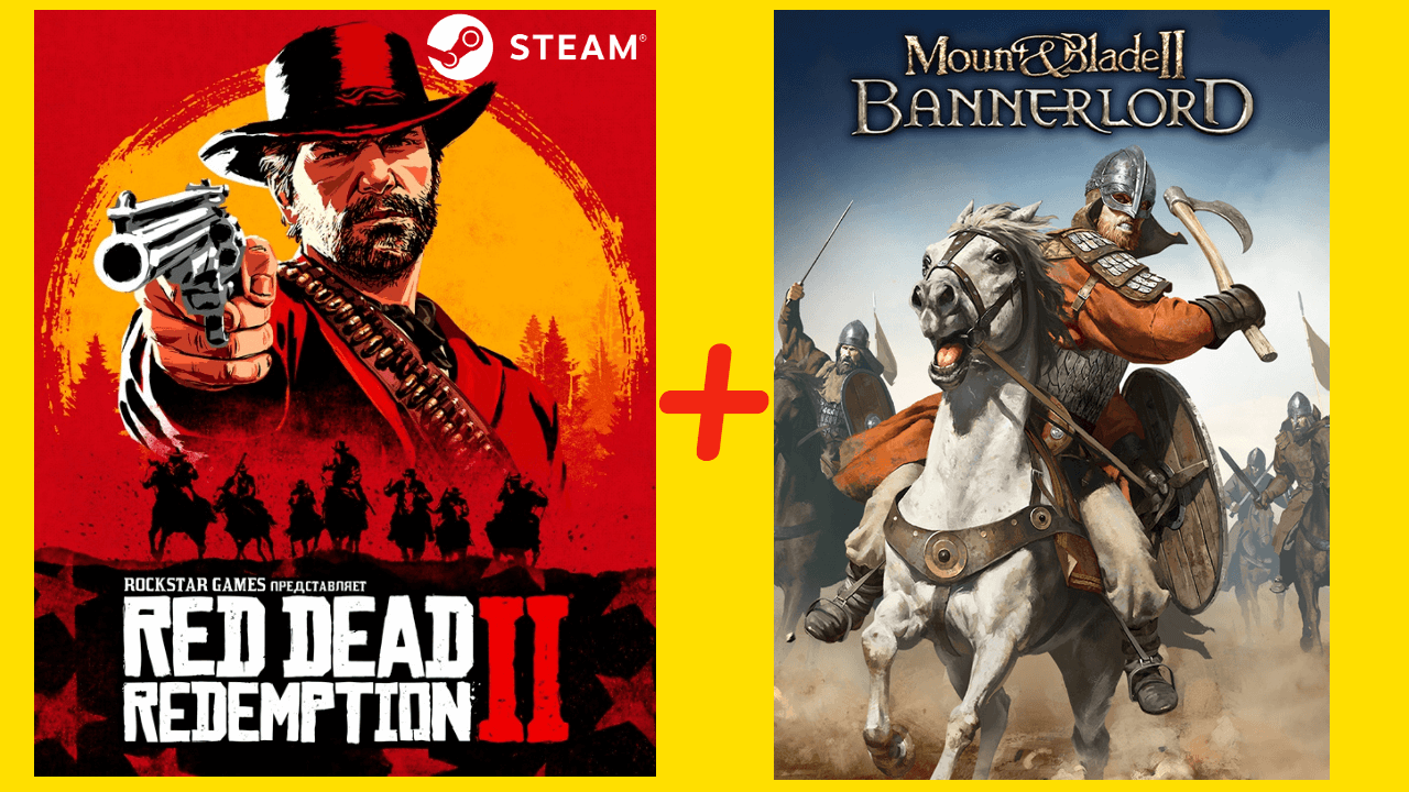 Купить 💎⭐💎 Red Dead Redemption 2 + Mount Blade II Bannerlord