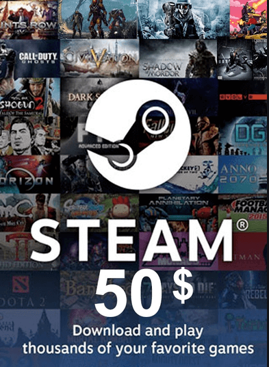 Купить STEAM WALLET GIFT CARD $50 USD ✅(US ACCOUNT)