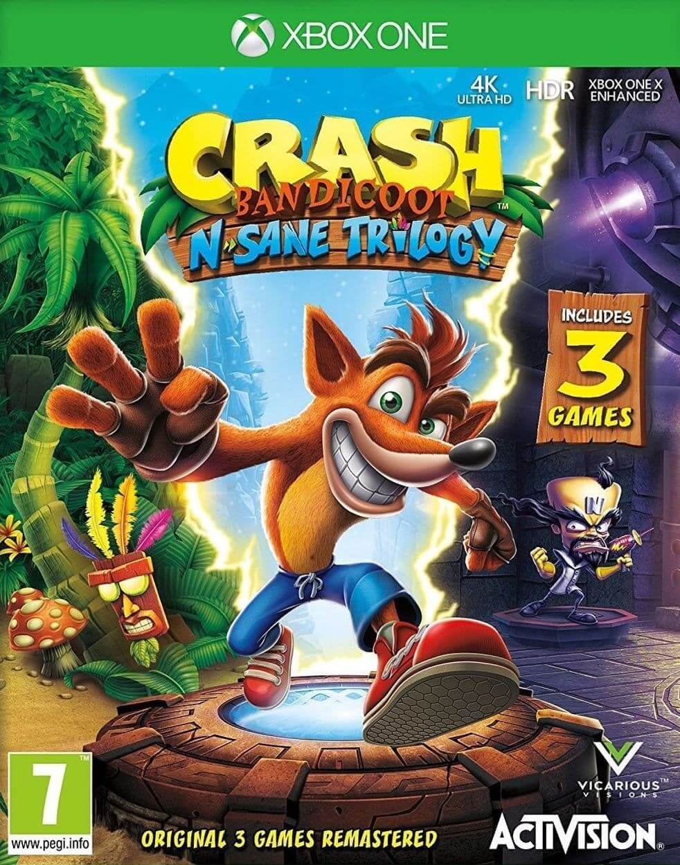 Купить CRASH BANDICOOT N. SANE TRILOGY XBOX ONE &amp; SERIES X|S🔑