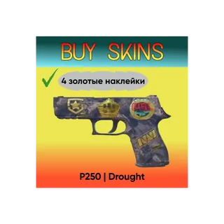 P250 | Безводье ( 4 золотые наклейки ) [CS 2]